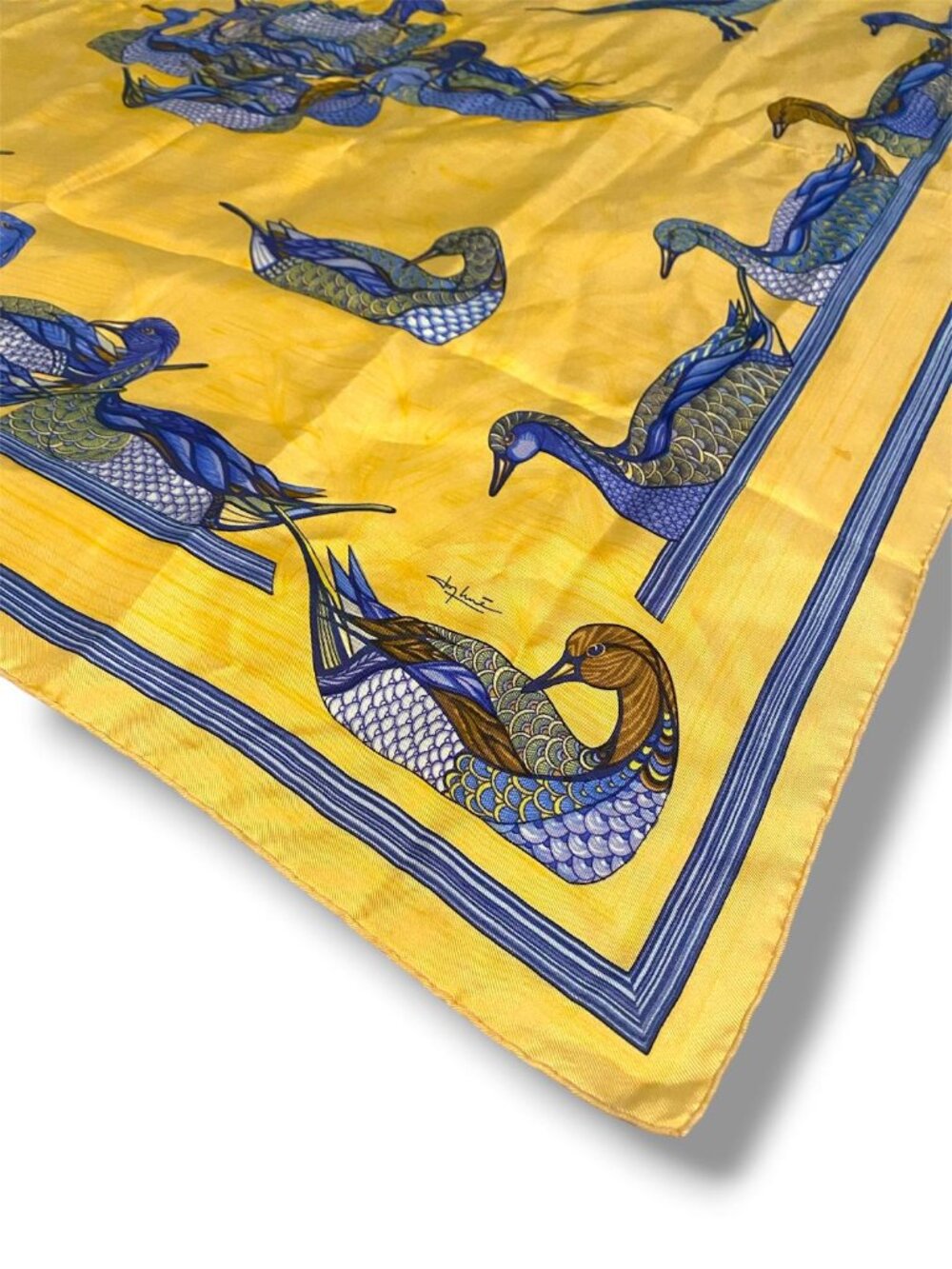 Hermès - Duck Scarf - Scarves 35X35 SILK - MULTICOLOR - Picture 5 of 5